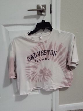 Galveston Island Tie-Dye Crop Tee